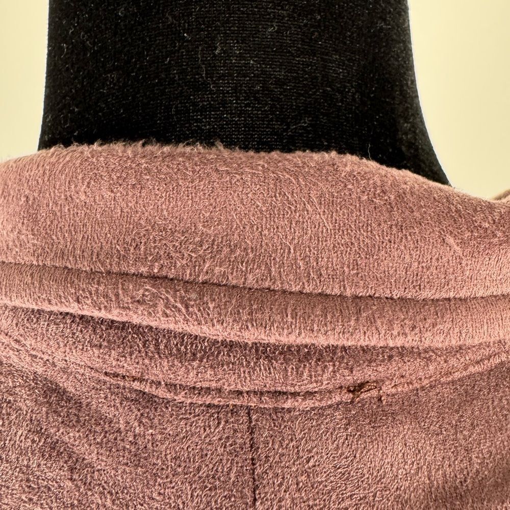 Eden society mauve soft Moto Jacket with Asymmetrical Zipper women’s large - Picture 12 of 15
